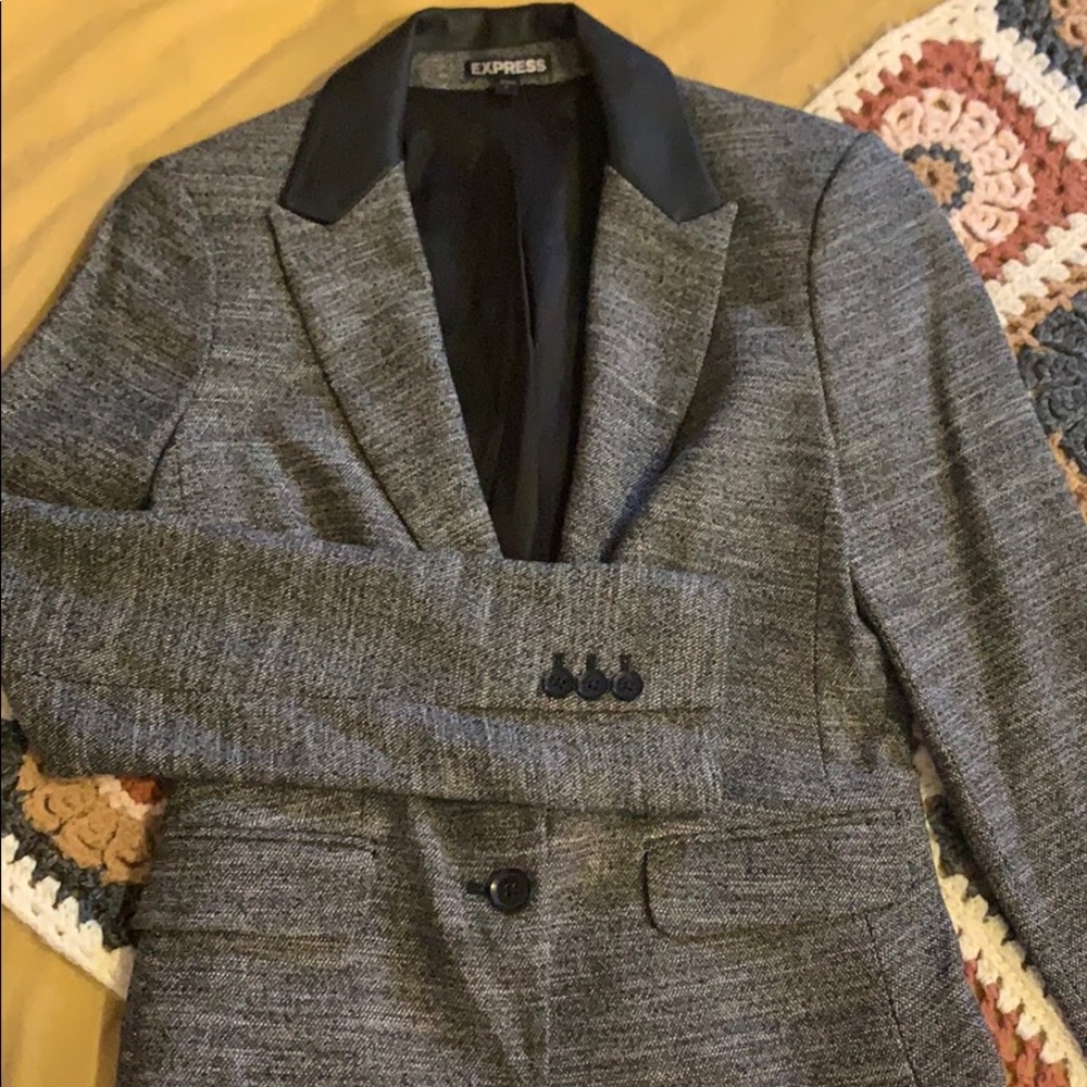 Express Power Suit w/ Leather - Jacket (+ Skirt!)